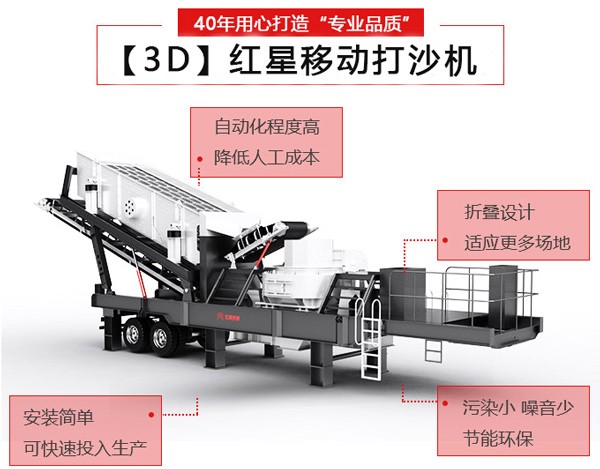 3D紅星移動(dòng)打沙機圖片